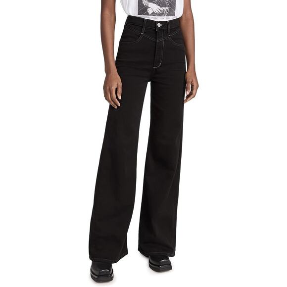 Joe's Jeans Denim - $248 Joe’s Jeans The Goldie High Rise Palazzo in Lament Black - 27